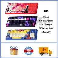 Teamwolf X85 Magnetic Wired Keyboard 95% Hot swappable RGB 8KHz Return Rate 0.1mmRT Custom Gaming Ke