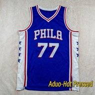 Men's NBA Philadelphia 76ers #77 V. J. Edgecombe 2025 Icon Edition basketball Hot Pressed jerseys
