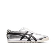 Qqq [New Year Gift] Onitsuka Tiger MEXICO 66 TM Casual Shoes in Silver and Black 5DZM