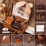 全城熱賣 - 禮品生日禮物女生送閨蜜小眾高級感手磨咖啡機咖啡香薰禮盒伴手禮藤籃咖啡機I款*