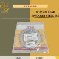 W125 428 REAR SPROCKET STEEL SSS