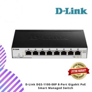 D-Link DGS-1100-08P 8-Port Gigabit PoE Smart Managed Switch