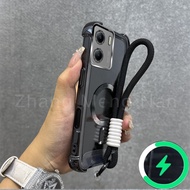 Suitable for VIVO Y15S Y15A Y10 4G Y01 phone case magnetic charging phone case four corner anti drop