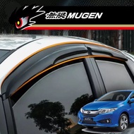 Honda City 2014 To 2019 Honda City GM4/5/6/9 Door Visor Mugen Style 8 cm Width 1.8 mm Thickness Rain