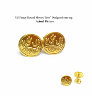 Us gold 10k stud earring