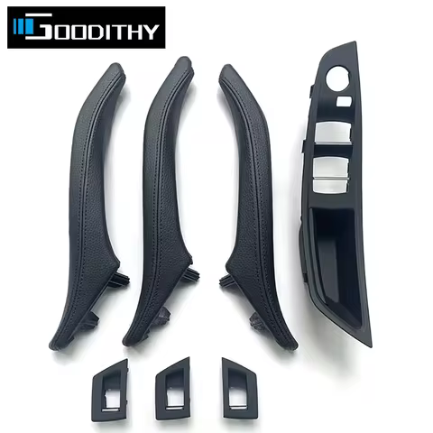RHD 2/7PCS Car Left Right Interior Door Armrest Leather Handle Assembly For BMW 5 Series F10 F11 F18