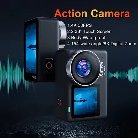 SJ11 Active Action Camera 4K HD 20MP 2.33" Touch Screen Waterproof 5G WiFi Active HDR Video Action C