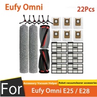 Compatible Accessories for Eufy Omni E25  E28 Robot Vacuum (22-Piece Set)