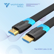 Vention HDMI Male to HDMI 2.0 4K Flat Gold Plate Cable 50CM 75CM 1M