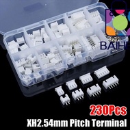 BAIHEE 230Pcs 2.54mm Pitch Terminal, 2p 3p 4p 5pin Male And Female Pin Connector, Housing Kit XH2.54