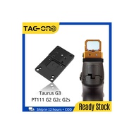 【Moon Basket】 TAC-OR Tactical Taurus G3 / PT111 G2 G2c G2s Rear Sight Plate Base Mount Fit For Red D