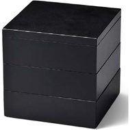 【Direct from Japan】J-kitchens Heavy Box for Osechi, 5.5 Inches, Matt Black (1 Piece), 6.5 inches (16