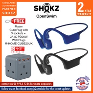 Shokz OpenSwim (AfterShokz XTrainerz) Bone Conduction OPEN-EAR MP3 Swimming Headphones [No Bluetooth connectivity]