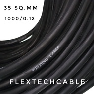 สายเชื่อม (Welding Cable) สีดำ 35 sq.mm ลวด 1000/0.12 ทองแดงแท้ ไม่ผสมอลูมิเนียม