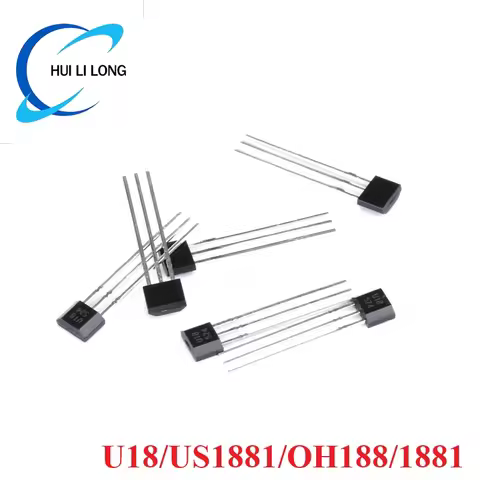 100pcs/5pc U18 US1881 OH188 1881 TO-92 TO92 Hall Effect Sensor Magnetic Detector Hall Switch Sensor 