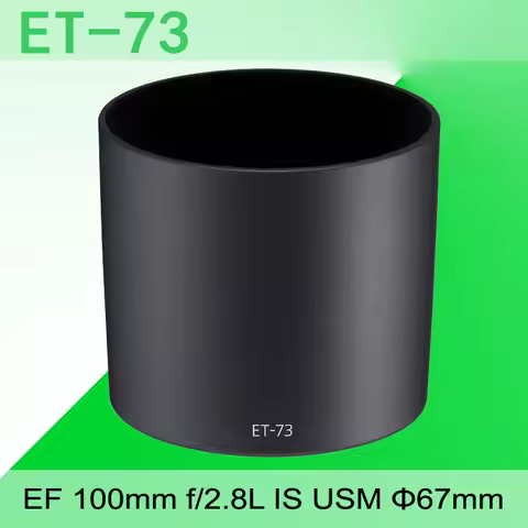 DSLR Camera Lens Hood ET73 Sun Shade Cover For Canon EF 100mm f/2.8L IS USM 67mm Filter Caliber Lens