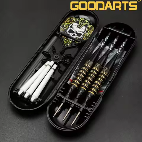 Professional Copper Metal Tip Darts with Carrying Case 23g Including Replacement Rods Springs Rubber