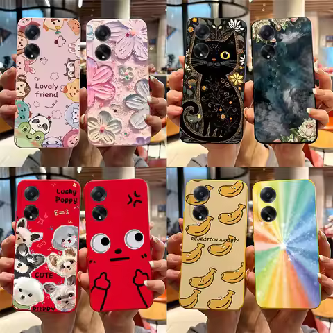 For OPPO A98 5G Case 2023 Cute Cat Cartoon Funny Dog Silicone Soft Back Cover For OPPO F23 CPH2527 O