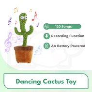 Dancing Cactus Toy (120 songs) Plush Cactus Talk Cactus Dance Toy Educational Toy Baby Toys Kaktus C