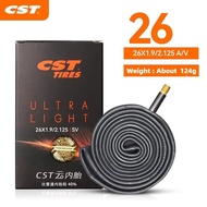 CST 26 27.5 29 ULTRA LIGHT MTB Bike Inner Tube 26 27.5 29x1.9- 2.35 Inch Mountain Bicycle Tire Tub