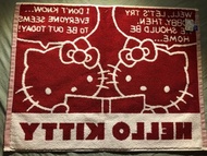 全新日本限定 Hello kitty 純棉地墊 可當枕頭墊 長60.6 寬45cm