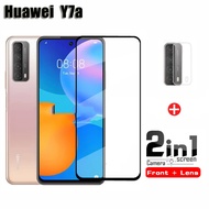 Huawei Y7A Tempered Glass For Huawei Y6s Y6P Y8s Y8P Y9s Y7p Full Cover Screen ProtectorGlass Film