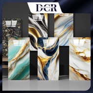 DCR 10pcs Wall Stickers Self-Adhesive Imitation Ceramic Tiles Simulation Marble Sanitary Kitchen Wal