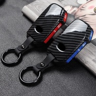 Carbon Car Key Cover Case For Kia Sportage GT K5 Ceed CD Sorento Cerato Forte Seltos Telluride Soul 