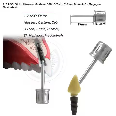 Dental Implant Angle Screwdriver Composite Angle for OSSTEM/ Hiossen/ DIO3i /MegaGen NeoBiotech Tplu