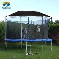 Perfeclan Waterproof Trampoline Tent Cover Tearproof Awning for 10ft Trampoline 6 Pole Sunshade Prot