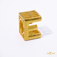 MASDORA 916 Gold Beads Bead Emas Alphabet 3D - Alphabet E (EMAS 916/22K)
