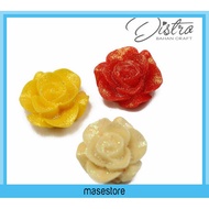 3 Pcs Resin Flowers 2 cm Inch RSN028 Masestore Craft