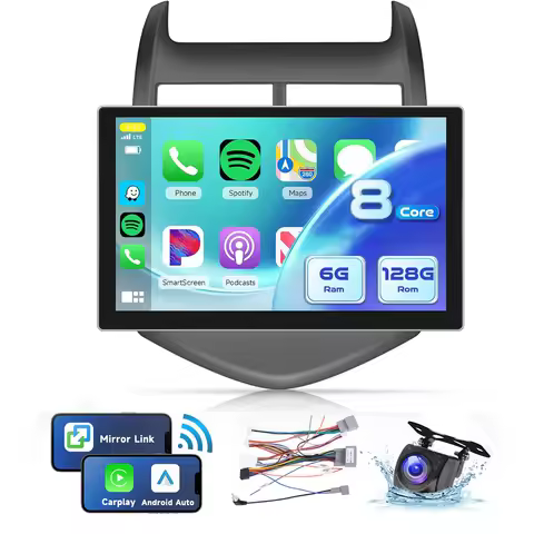 8Core 6G 128G 13" Car Stereo for 【Chevy Sonic Aveo 2011 2012 2013 2014 2015】 Android 13 Head Unit wi