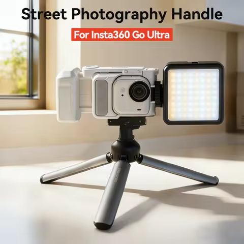For Insta360 GO Ultra Street Photography Handle Grip Handheld Holder Selfie Stick For Insta 360 GO U