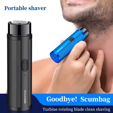 Men's Mini Electric Shaver Automatic Razor Trimmer Portable Beard Knife Shaver Rechargeable Razor Tr