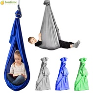 LONTIME Sensory Swing, Weaving Fabric Strong Suspension Bed, 2024 Multi-function Solid Color Multico