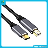 LanLan USB C To Mini DisplayPort Cable High Resolution 4K 60hz Connector For Desktop Laptop Projector Monitor Phones 1.8M