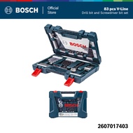 BOSCH ชุดดอกสว่านและดอกไขควง รุ่น V-Line 83 (ชุด 83 ชิ้น) หรัส 2607017403