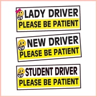 ∲ New Driver Waterproof Sticker Lady Driver Sticker Student Driver Stickers For Cars Decal Signs