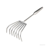 Vjia Stainless Steel 7-Tine Sand Rake For Beach Clamming Gardening Weeding With Non-Slip Handle Vja-