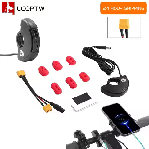 Usb New Fast Charger XT60U-F for Ninebot Max G30 Electric Scooter Waterproof Socket Type C Phone Cha