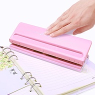 【Ruali】♢Adjustable 6-Hole Desktop Punch Puncher for A4 A5 A6 B7 Dairy Planner Organizer N3JT