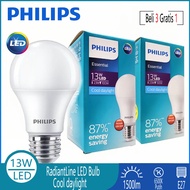 [Buy 3 get 1 free] Philips 13W 6500K E27 LED Light Bulb [Special Offer Home LED Bulb] Philips Light 