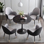 Light Luxury Table and Chair Set for Two, Rest Area, Meeting Table and Chair Set, Bao Hui Internet C