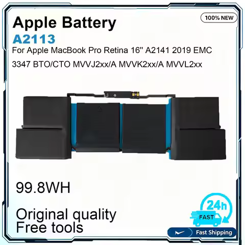 New A2113 Laptop Battery For Apple MacBook Pro 16" A2141 EMC 3347 MVVJ2 MVVK2 MVVL2 MVVM2 Late 2019‑