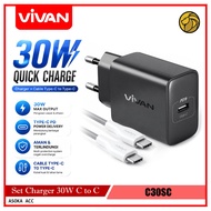 VIVAN 30W Quick Charging Charger 30 Watt Type C to Type C C C30S C30SC
