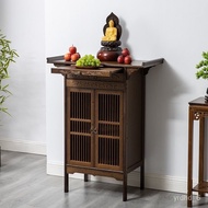 Altar Solid Wood Incense Burner Table Household Minimalist Modern Style Economical Buddha Table Tribute Table Cabinet Bu