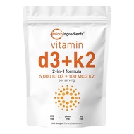 Micro Ingredients Vitamin D3 K2 300 Softgels 5000IU Original