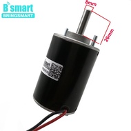 BringSmart BS3420 12/24V 3500rpm/7000rpm High Speed Marshmallows Cotton Candy DC Motor with Threaded Shaft Electric Motor