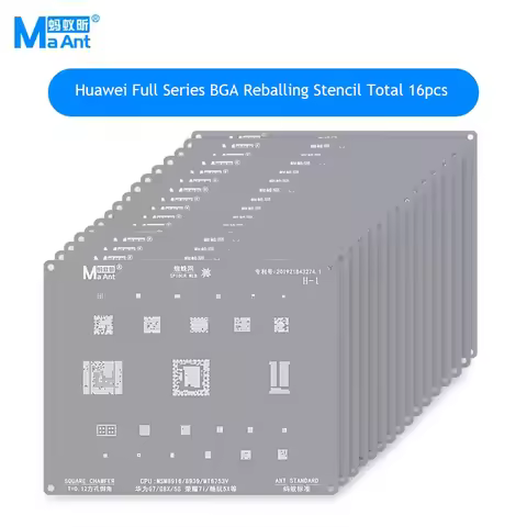 MaAnt BGA Reballing Stencil For Huawei Mate 8-40 P7-50 Honor X V50 Nova1-8 Full Series Phone Power C